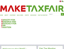 Tablet Screenshot of maketaxfair.net